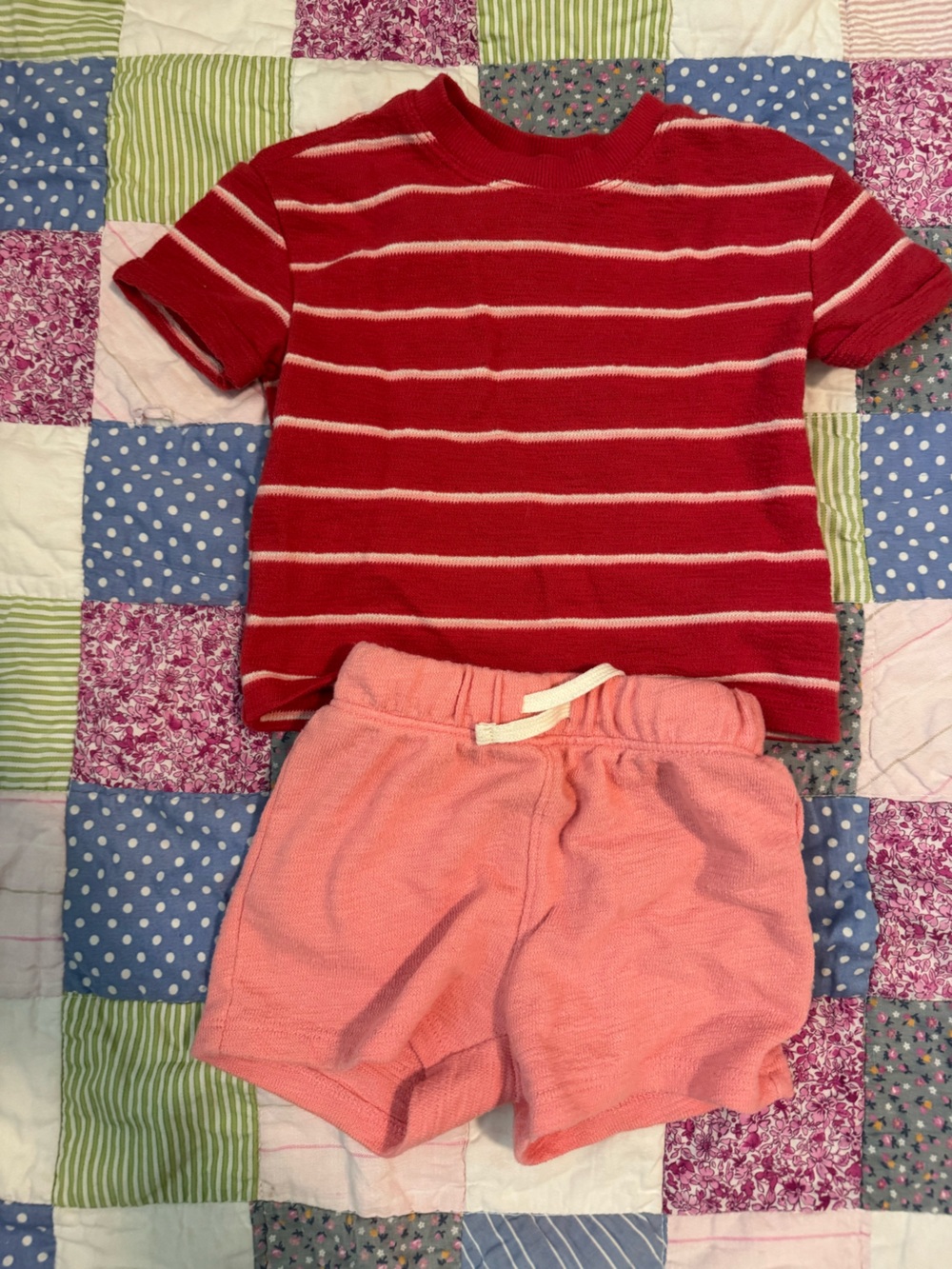Old Navy Coral and Red Matching Set